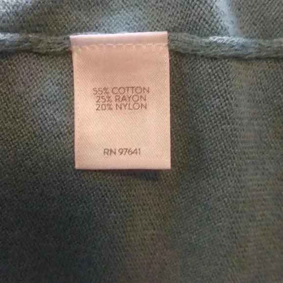 J. JILL Aqua Cotton Blend Stretch Knit Tunic Pullover Sweater Size S - Picture 7 of 8